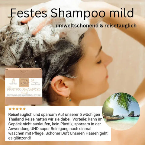 Festes Shampoo "mild" für normales & feines Haar 40g handgemacht! (vegan)