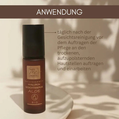 BIO Hyaluron-Gesichtsserum Aloe - Anti Aging - glättend & straffend 30ml vegan - VITALOVE - Naturprodukte