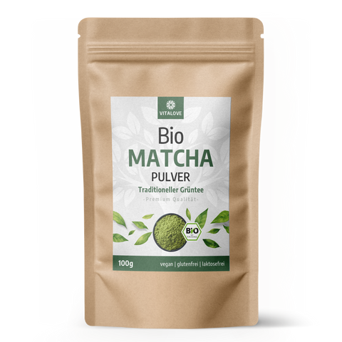 Bio Matcha Pulver - 100 g - traditioneller Grüntee