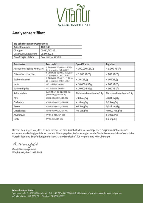 Bio Schoko-Banane Getrocknet