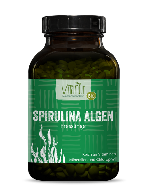 Bio Spirulina Algen Presslinge