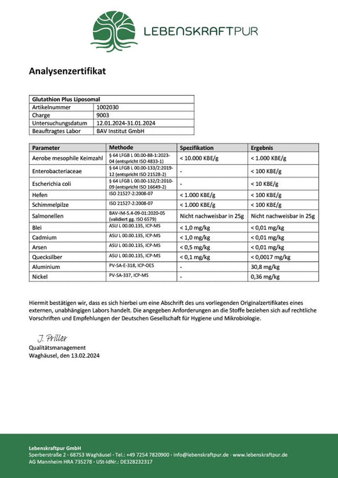 Glutathion Plus Liposomal