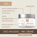 Deo-Mousse Salbei Zirbe 24h+ Deo wie Creme ohne Aluminium Naturkosmetik 50ml - VITALOVE - Naturprodukte