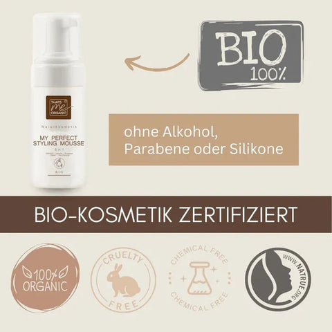 Haarschaum - My perfect Styling Mousse 5 in 1 alkoholfrei Bio-Naturkosmetik 150ml - VITALOVE - Naturprodukte