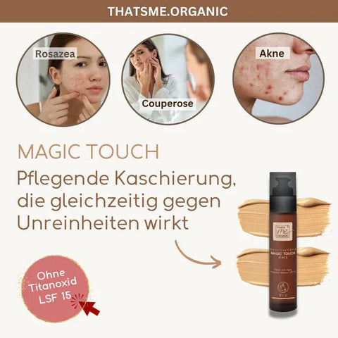 Magic-Touch getönte BIO-Tagescreme Slow Aging 50ml im Glas (vegan) - VITALOVE - Naturprodukte