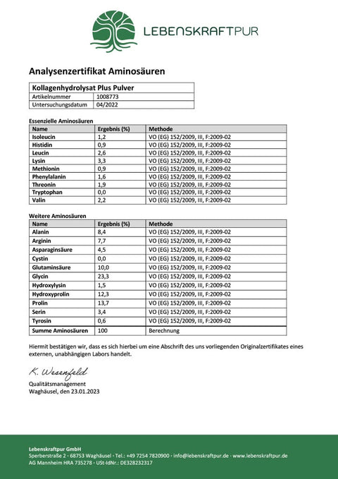 Kollagenhydrolysat Plus Pulver