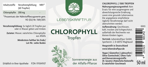 Chlorophyll Tropfen