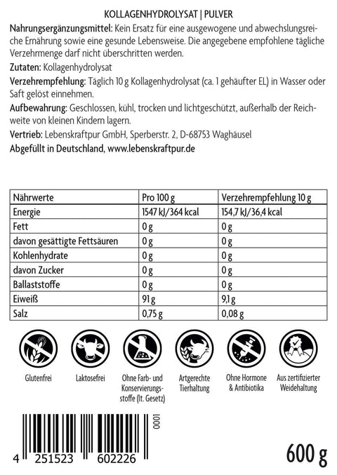 Kollagenhydrolysat Pulver