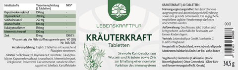 Kräuterkraft Tabletten