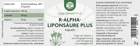 R-Alpha-Liponsäure Plus Kapseln