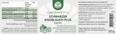 Schwarzer Knoblauch Plus Kapseln