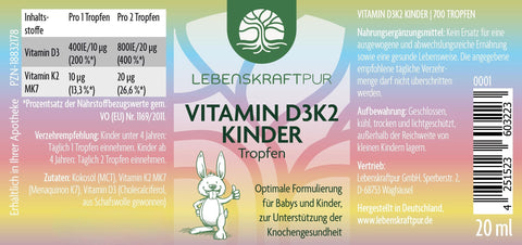 Vitamin D3K2 Kinder Tropfen