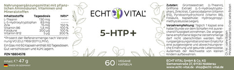 5-HTP+ - 1 Glas mit 60 Kapseln