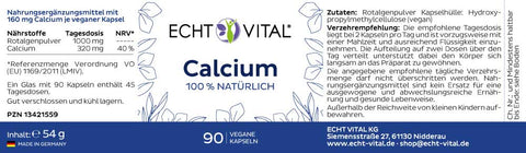 Calcium - Glas mit 90 Kapseln