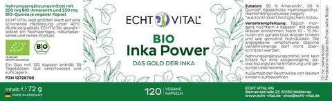 Bio Inka Power - 1 Glas mit 120 Kapseln