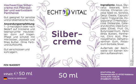 Silbercreme - 1 Dispenser mit 50 ml