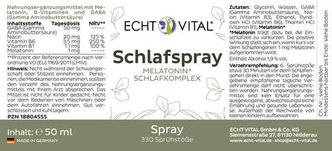 Schlafspray - 1 Sprayflasche mit 50 ml