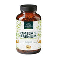 Omega 3 - Premium Fischöl mit 400 mg EPA und 300 mg DHA - hochdosiert - aus nachhaltigem Fischfang - 1.000 mg pro Tagesdosis (1 Kapsel) - 120 Softgelkapseln - VITALOVE - Naturprodukte