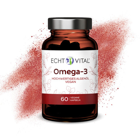 Omega-3 vegan - Glas mit 60 Kapseln