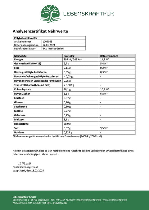 PolyBallast Komplex Pulver