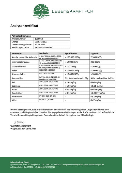 PolyBallast Komplex Pulver