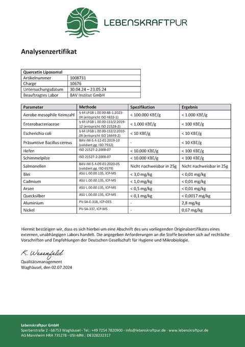 Quercetin Liposomal