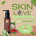 SKIN-LOVE - Wildrosen Serum mit Aloe Vera & Hyaluron Bio-Naturkosmetik 100m - VITALOVE - Naturprodukte