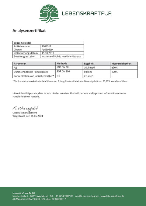 Silber Kolloidal