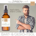 Mein Zirbenkraft Bart- & Gesichtsöl mit Zirben- & Traubenkernöl 30ml Naturkosmetik vegan handgemacht - VITALOVE - Naturprodukte