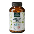 Vitamin B5 - Pantothensäure - 500 mg pro Tagesdosis - hochdosiert - 180 Kapseln - VITALOVE - Naturprodukte