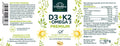 Vitamin D3 + K2 MK7 All-trans + Omega 3 - Premium - aus nachhaltigem Fischfang - 90 Softgelkapseln - VITALOVE - Naturprodukte