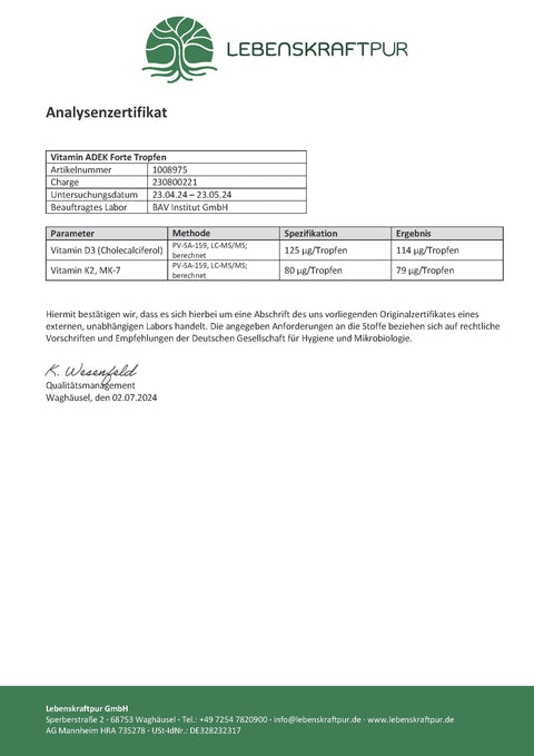 Vitamin ADEK Forte Tropfen