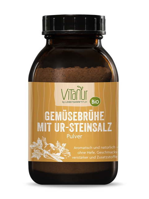 Bio Gemüsebrühe mit Ur-Steinsalz Pulver