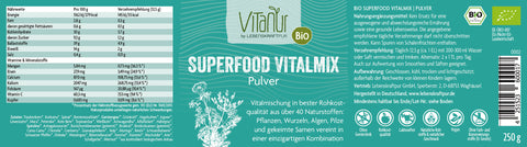 Bio Superfood Vitalmix Pulver