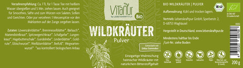 Bio Wildkräuter Pulver