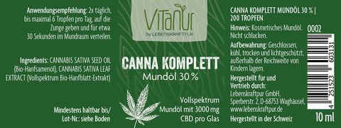 Canna Komplett Mundöl 30%