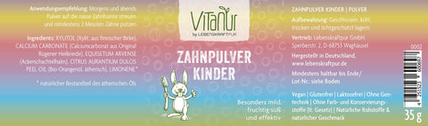 Zahnpulver Kinder