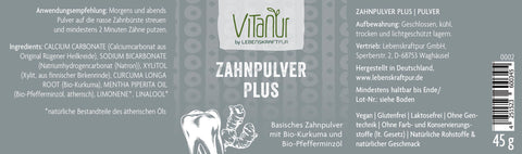 Zahnpulver Plus