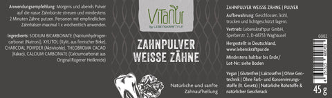 Zahnpulver Weisse Zähne