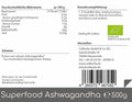 Bio Ashwagandha - Pulver - 500g (Superfood) - VITALOVE - Naturprodukte