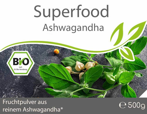 Ashwagandha Bio - 500g Polvere (Superfood)