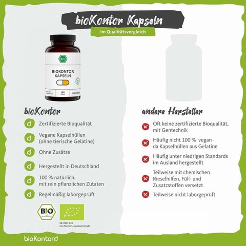 Bio Ingwer 180 Kapseln - VITALOVE - Naturprodukte