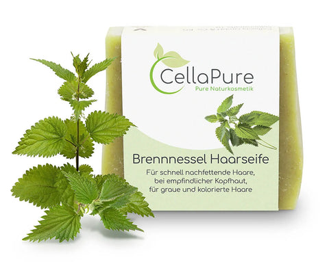 CellaPure Brennnessel Haarseife - VITALOVE - Naturprodukte