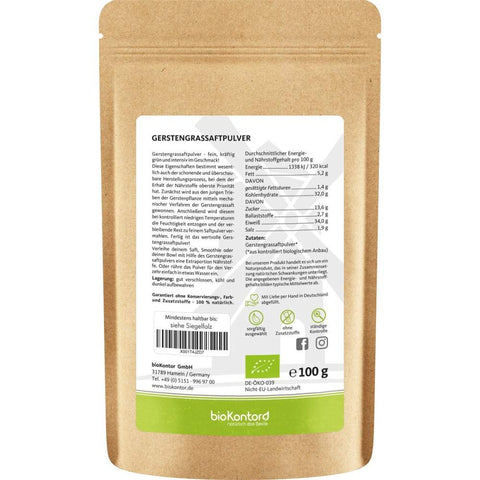 GerstengrasSAFT Pulver - Bio