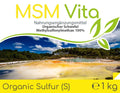 MSM - Organischer Schwefel Pulver 1000g (99,9% rein) - VITALOVE - Naturprodukte