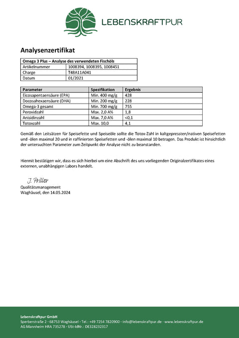 Omega 3 Plus Kapseln