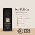 Bio Deo Roll-On Senitive 24h + Aloe - Aluminium & Alkoholfrei - 50ml - VITALOVE - Naturprodukte