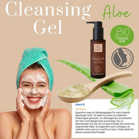 BIO-Cleansing Gel - sanftes Abschmink + Reinigungsgel mit Anti Aging Effekt 100ml - VITALOVE - Naturprodukte