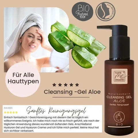 BIO-Cleansing Gel - sanftes Abschmink + Reinigungsgel mit Anti Aging Effekt 100ml - VITALOVE - Naturprodukte