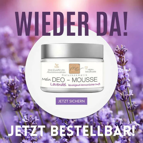 Deo-Mousse Lavendel 24+ Deo wie Creme ohne Aluminium Naturkosmetik 50ml - VITALOVE - Naturprodukte